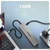 AXAGON HMC-7HX2 Wieloportovy hub USB 7in1, 5Gbps, 2x USB-A, 1x USB-C, 2x HDMI 4K^60Hz, GLAN, PD 100W, 15cm USB-C kabel